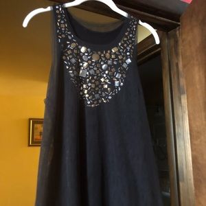 One of a kind black tank top